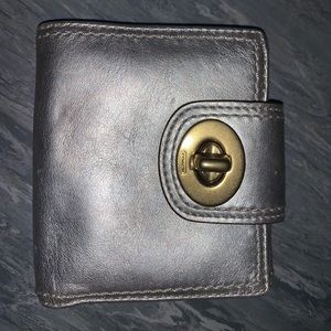 Coach Metallic Silver Wallet